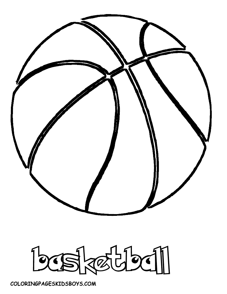 Color Pages Basketball