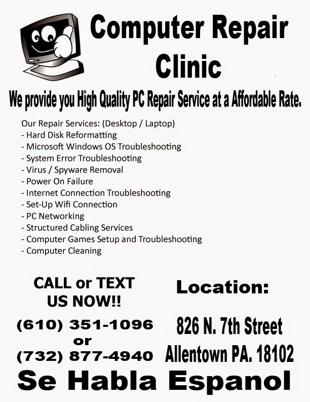 Lehigh Valley Black News Network Computer Repair Clinic