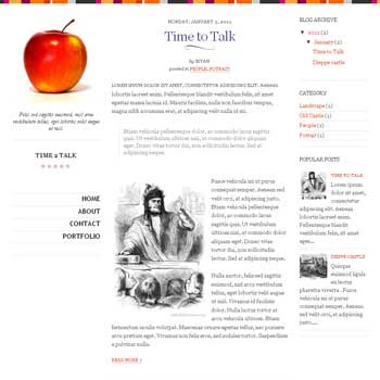 Time 2 Talk blogger template. simple and minimalist blogger template