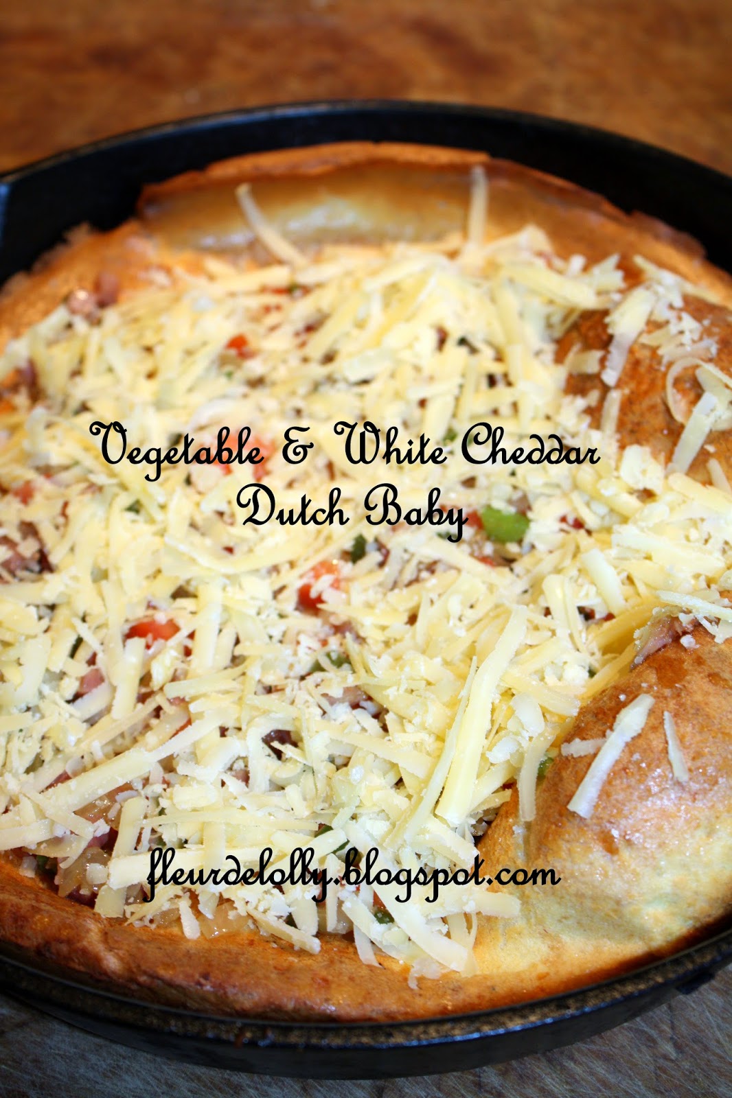 Fleur de Lolly Vegetable and White Cheddar Dutch Baby