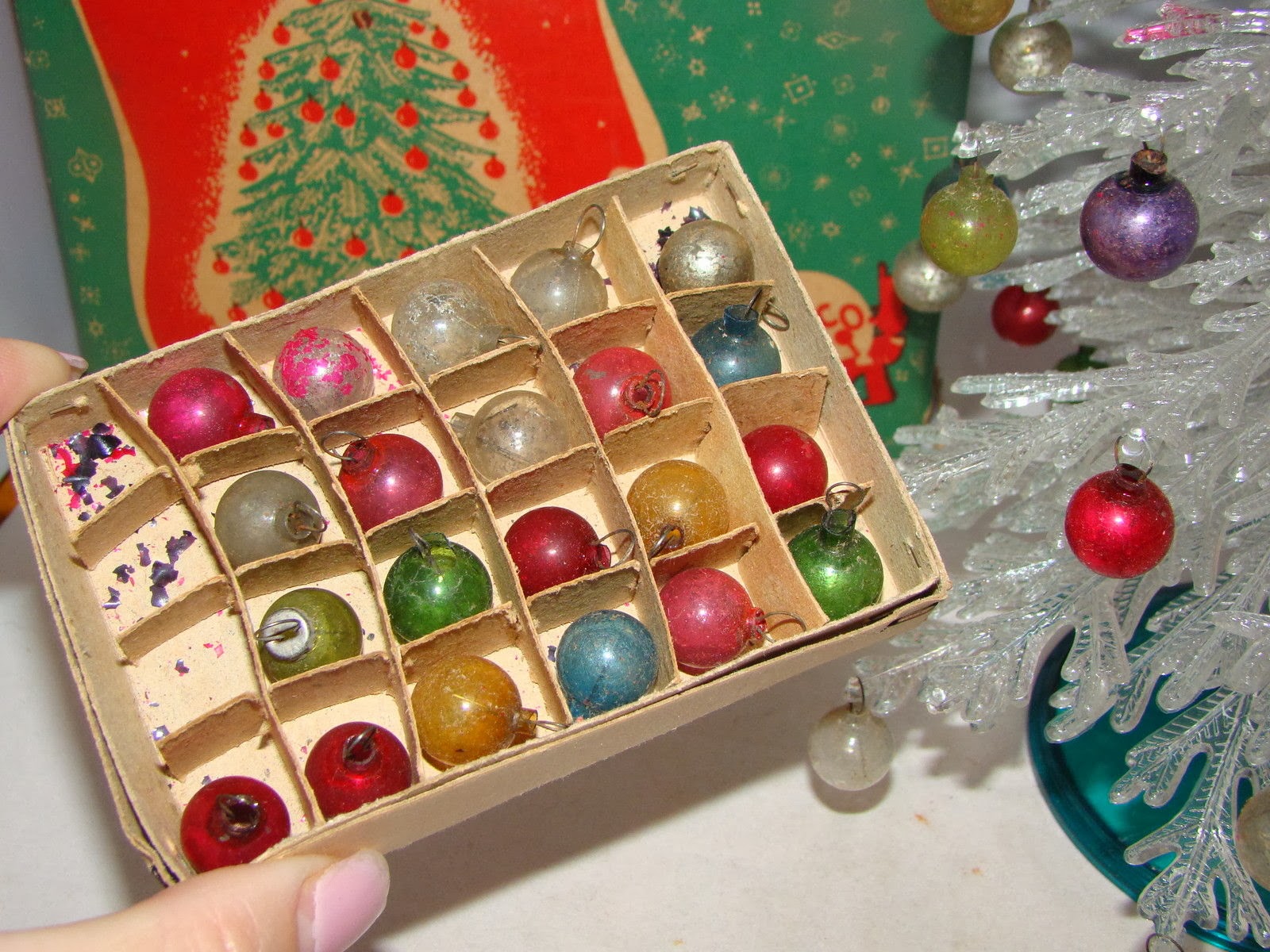 gold country girls Vintage Plastic Christmas Trees