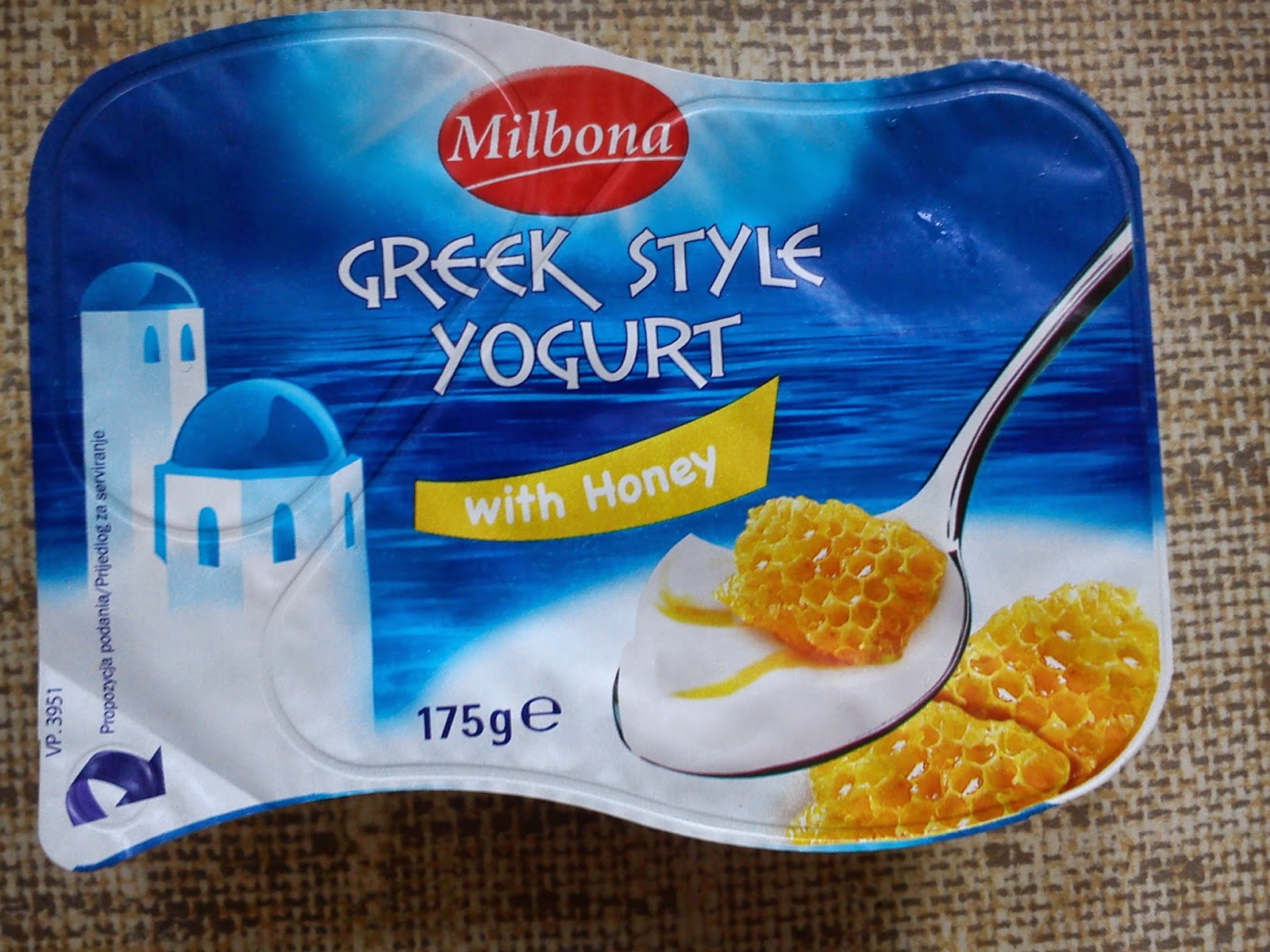 Miłośniczka Słodyczy Milbona Greek Style Yogurt with Honey