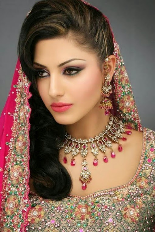 Latest Pakistani and Indian Bridal Hair Style Trends 2014/15