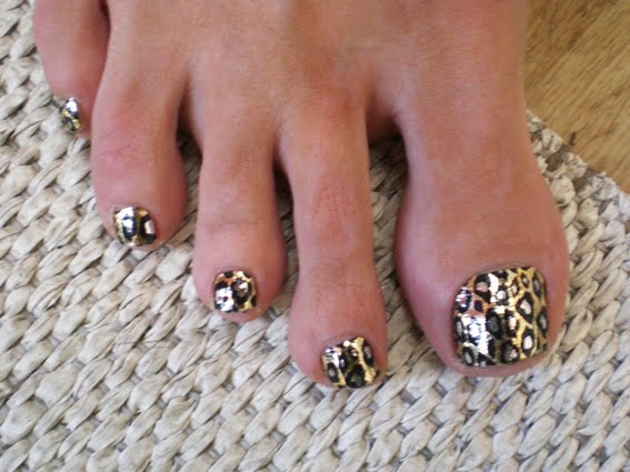 One of the hottest trends in nails and toe nail designs is the animal print,