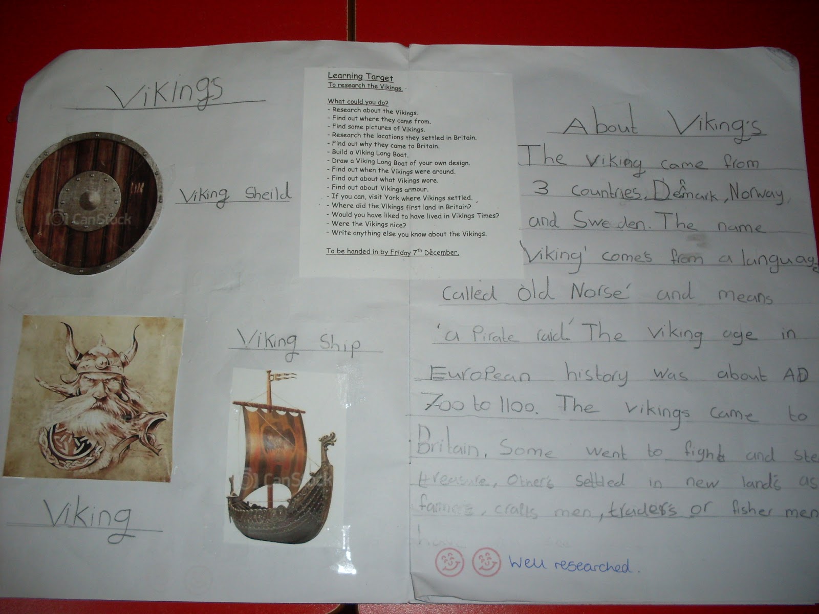 Viking homework menu 07 picture