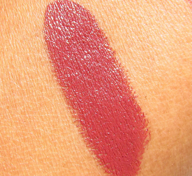 Indian Beauty Central Faces satin matte lipstick berry brown,review
