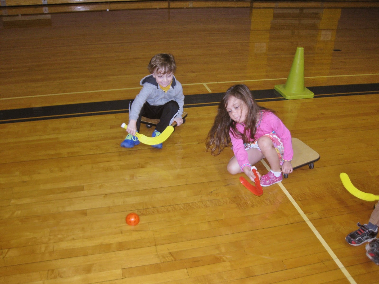 Early Childhood Physical Education Scooter Hockey