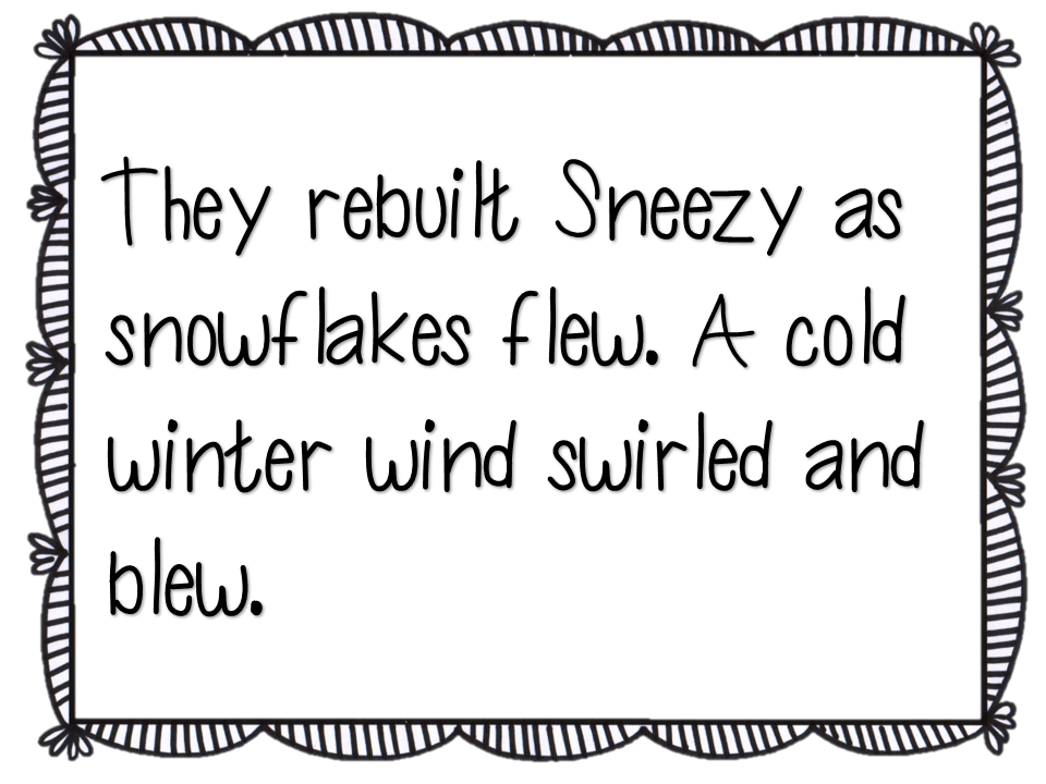 Not very fancy: Sneezy the Snowman