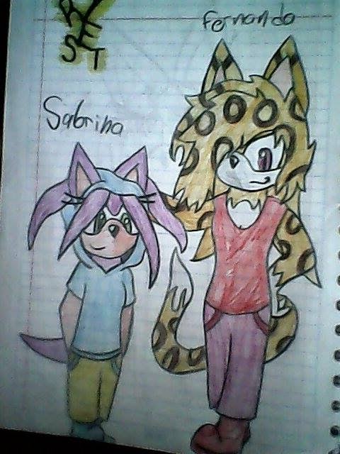 Sabrina The Hedgehog y Fernanda The Leopard