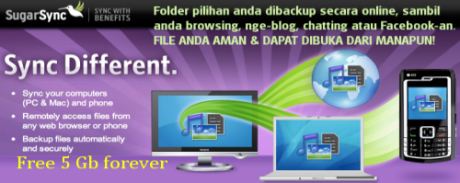 Backup data online: Gratis 5 Gb seumur hidup