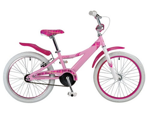 pink girls bike