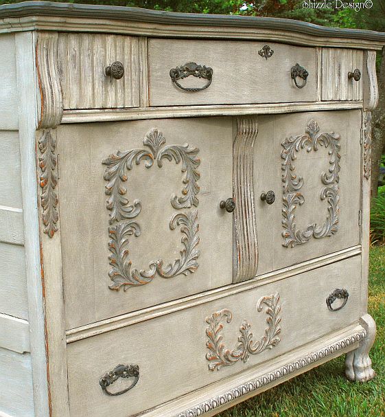 Antique Buffet Refinished By Shizzle Design Of West Michigan Cece