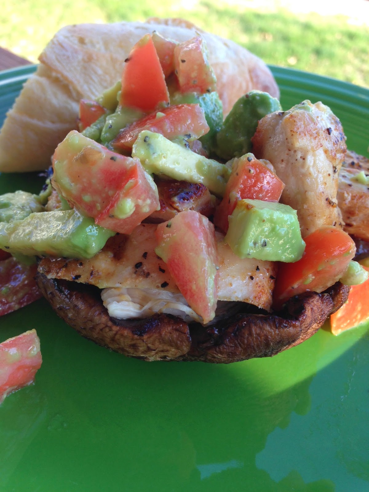 Married with pigs Grilled Chicken Portobello Stacks