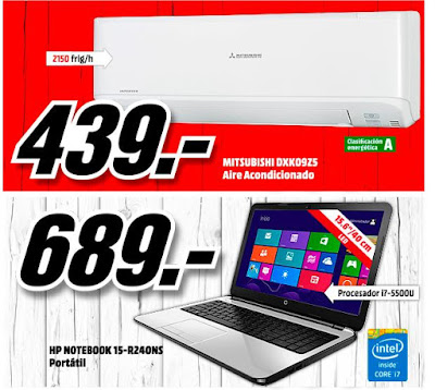 Aire acondicionado y Portatil HP agosto 2015