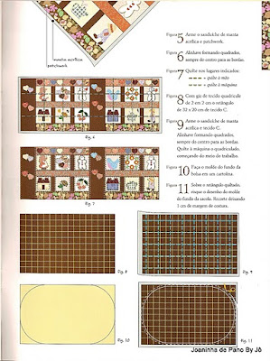 PAP (DIY) com moldes - Ecobag em patchwork Molde ecobag de tecido - patchwork