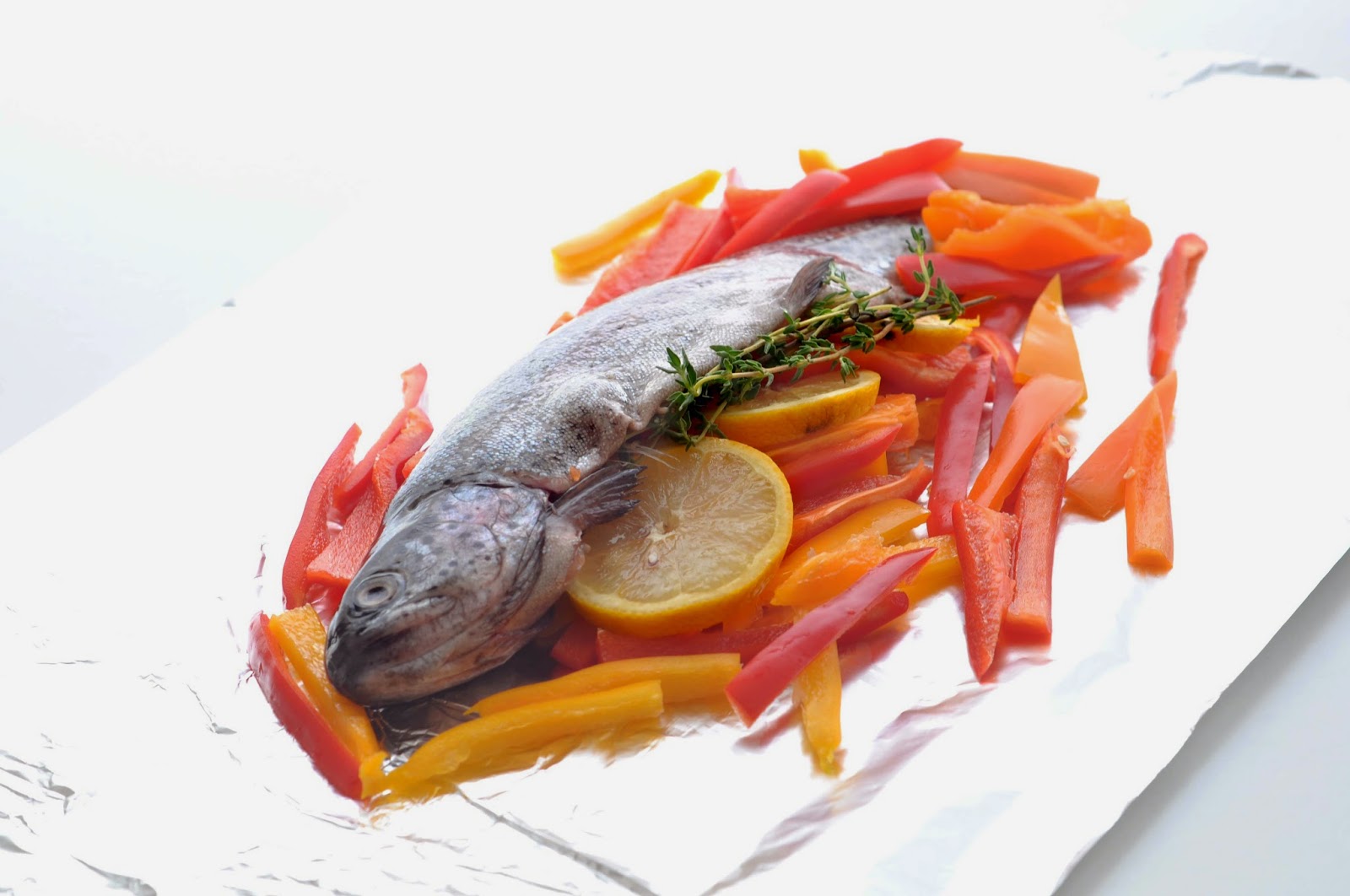 Rainbow Trout with Roasted Chiquino Peppers ~ Simple Food