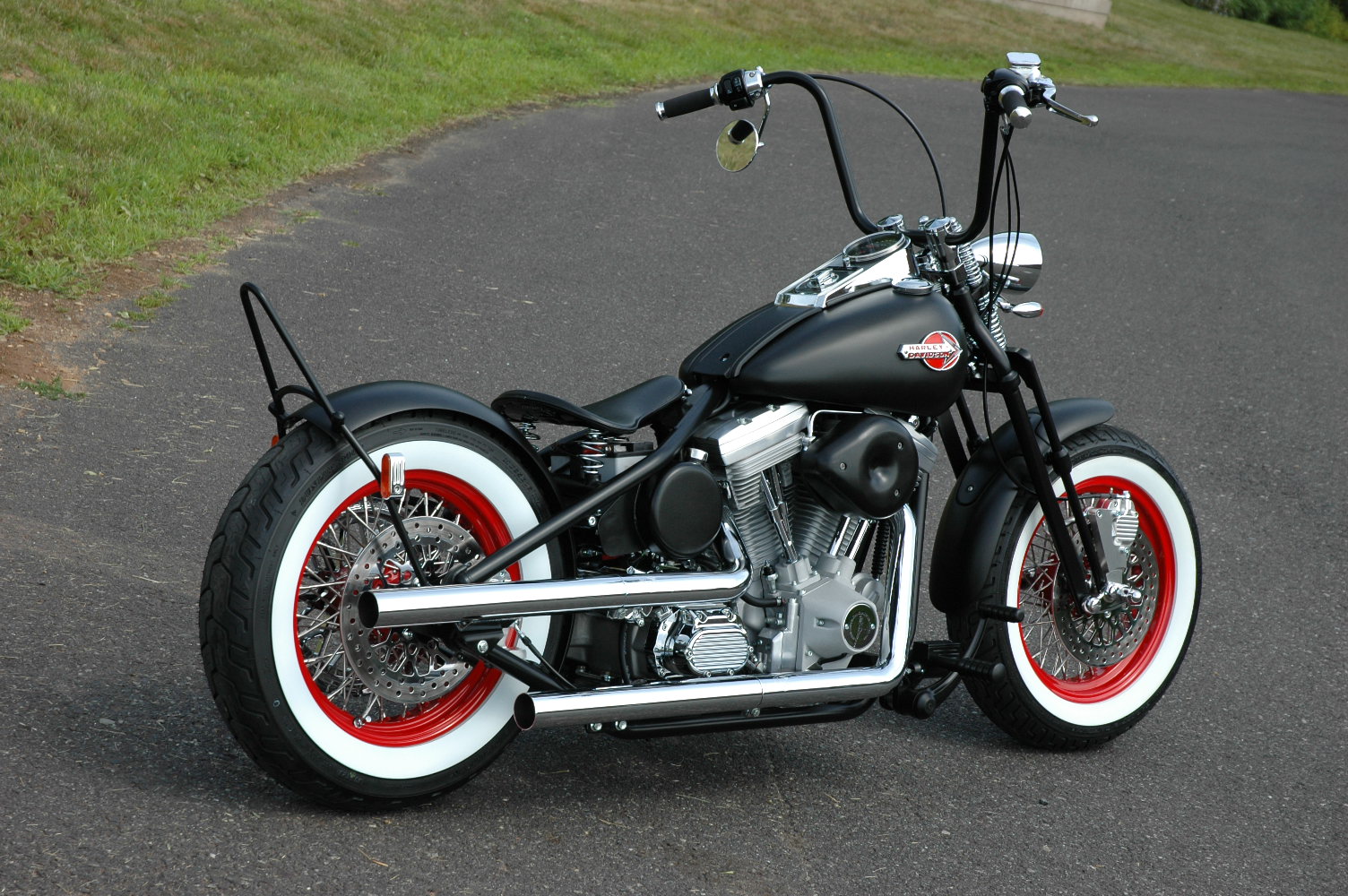 biker excalibur II HARLEY POWERED RED WHEEL HOT ROD
