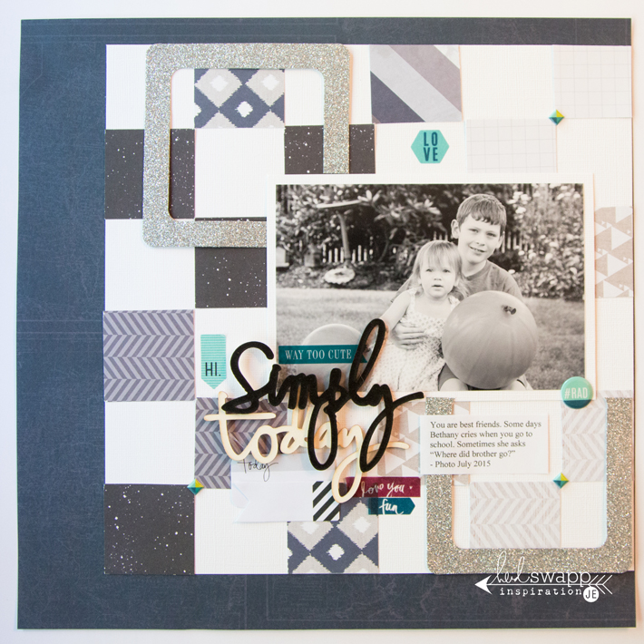 Heidi Swapp Project Life made into a traditional scrapbook page by @createoften 