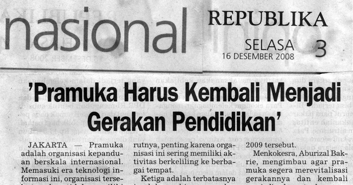 Membuat Kliping Tentang Pramuka Penggambar