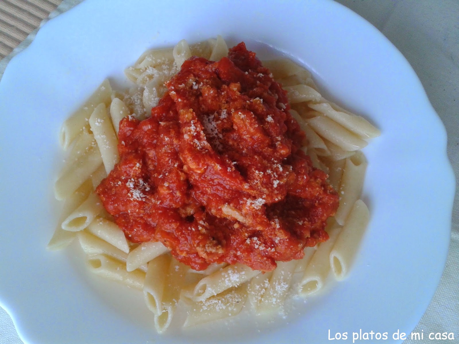 Macarrones Con Salsa Boloñesa
