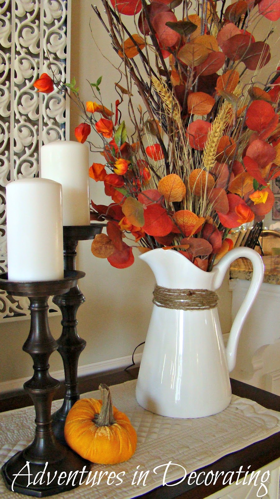 Adventures in Decorating Fall Buffet