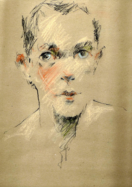 Sketch of male model by David Meldrum 20130326