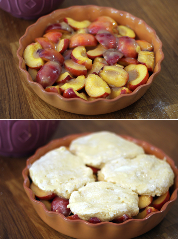 butter hearts sugar Nectarine Cobbler