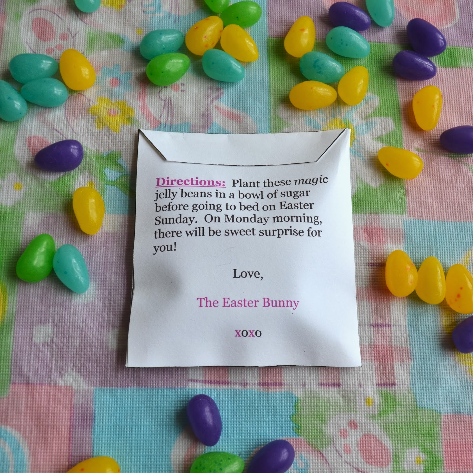 East Coast Mommy Magic Jelly Beans (free printable envelope)