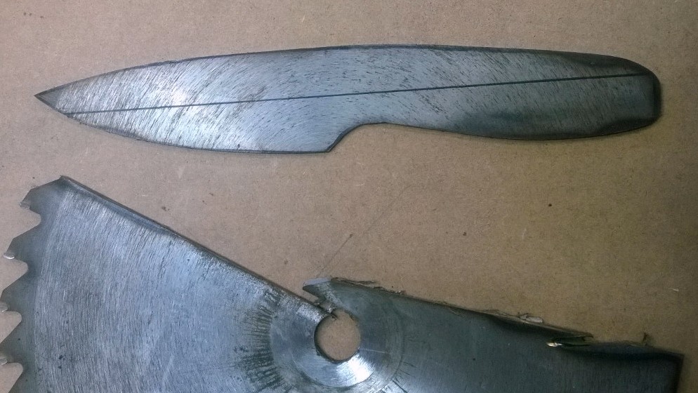 The Wood Knack Making a saw blade knife