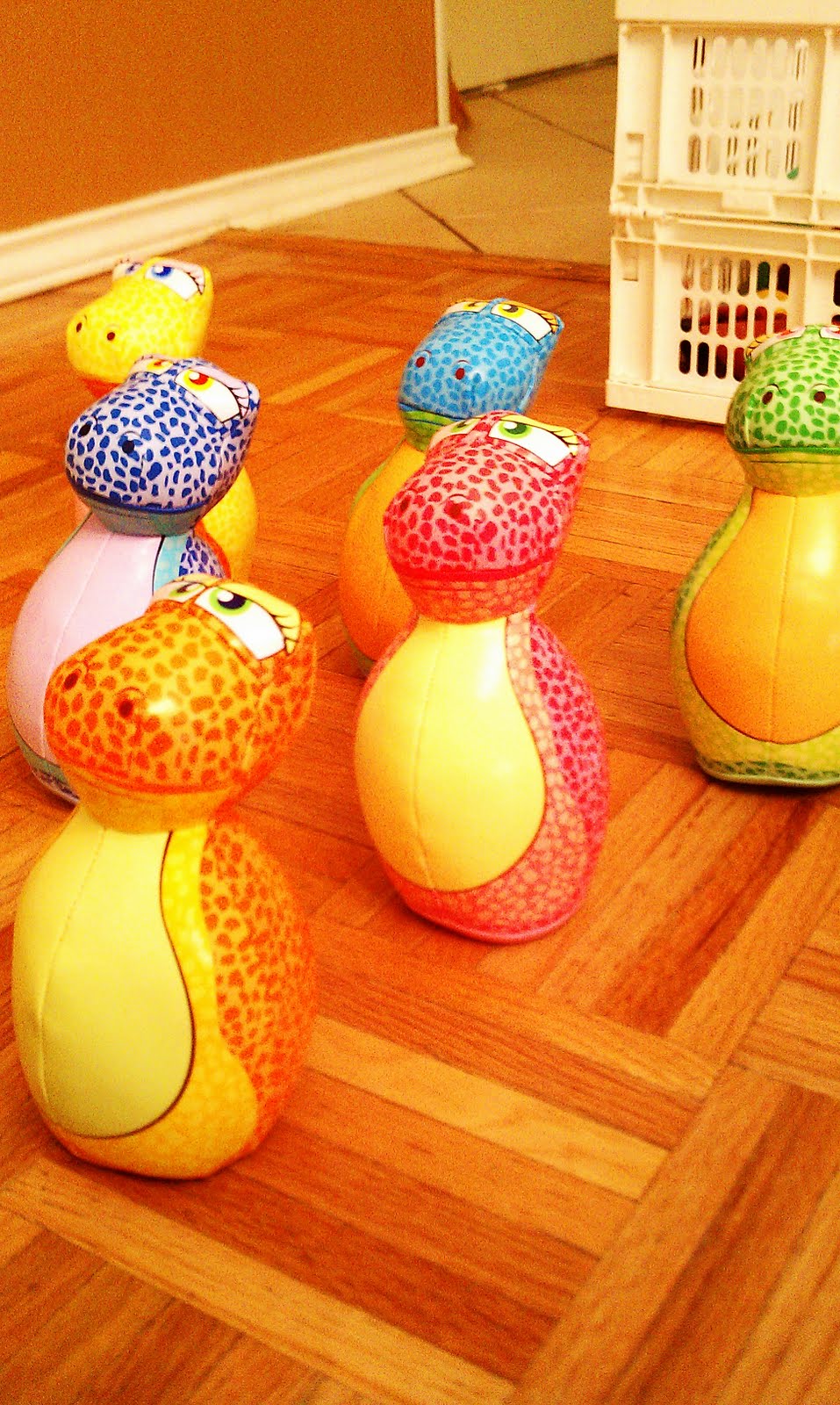 Our Way to Learn Dino Bowling!