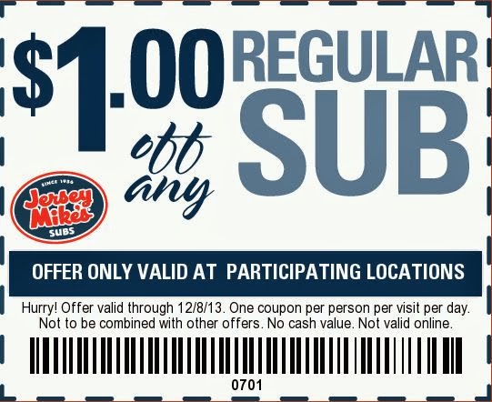 jersey mike's free sub coupon