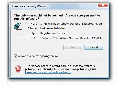 How To Disable Window Vista Security Alert