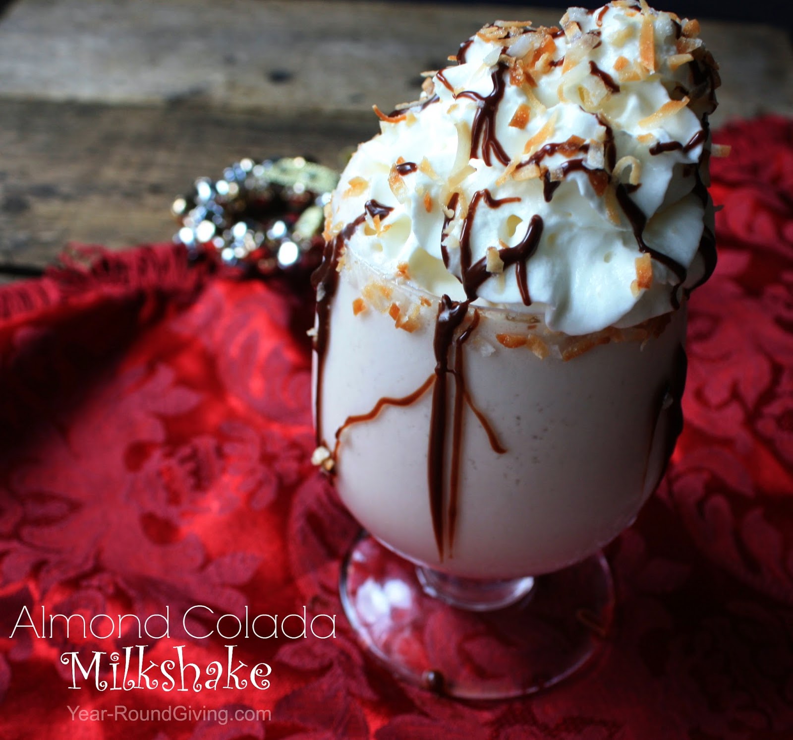 Almond Colada Adult Milkshake.  Sorry kiddos this one is for the grown ups.