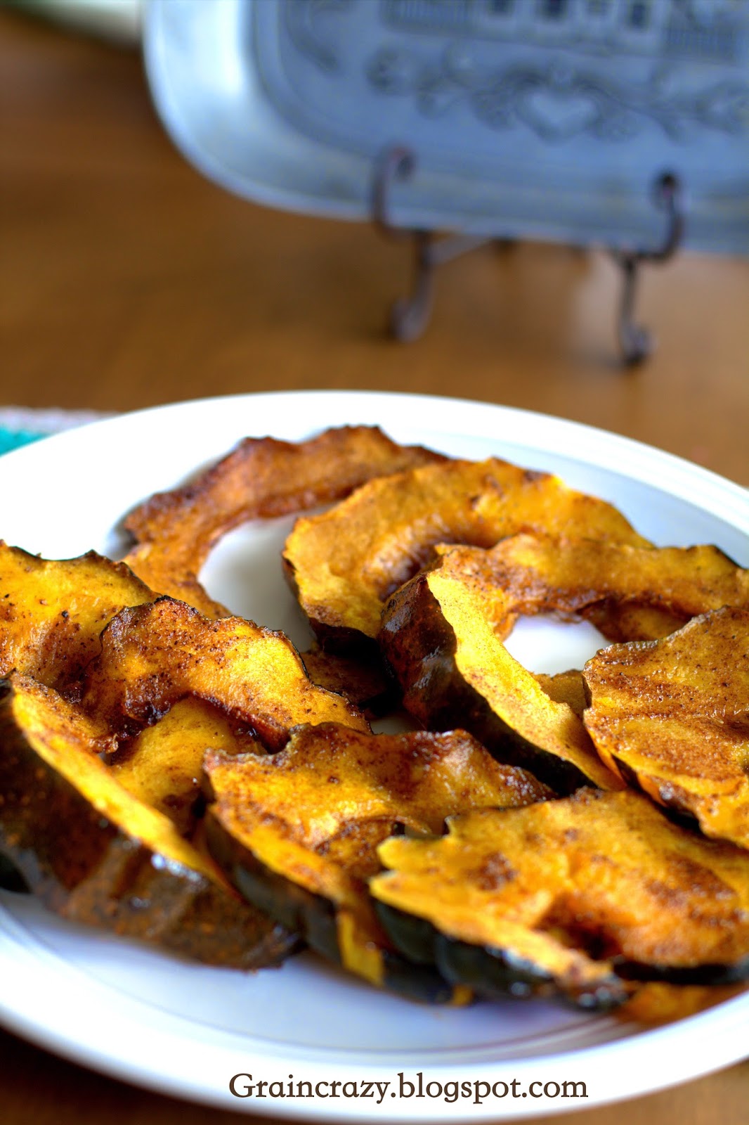 Grain Crazy Cinnamon Baked Acorn Squash Flowers