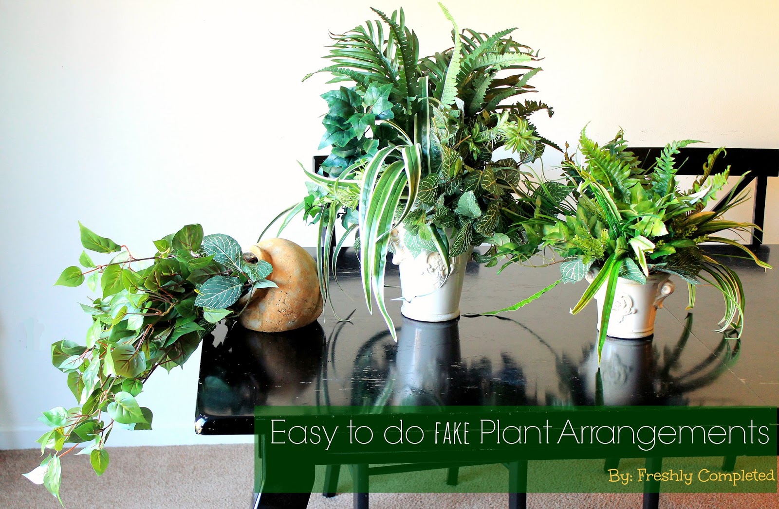 Freshly Completed How to make Easy Fake Plant Arrangements
