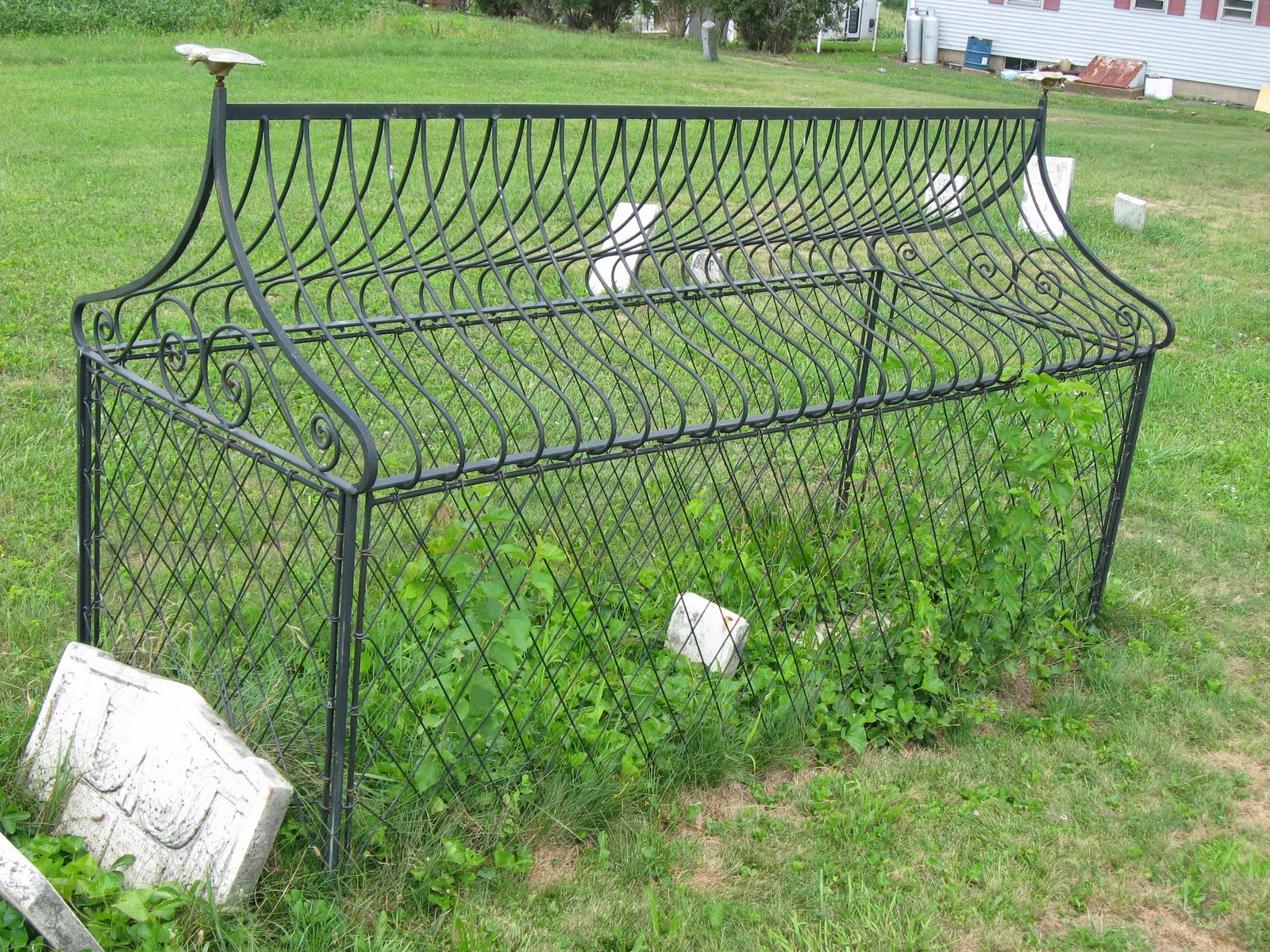 Outta the Way Hooded Grave Cemetery Pennsylvania