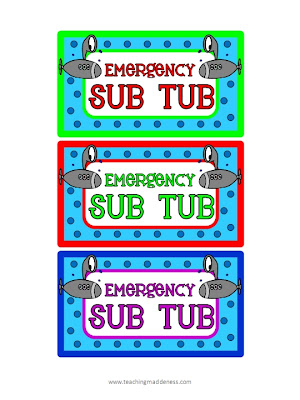 Sub Tub Wbt Rules Shelves And More Teaching Maddeness