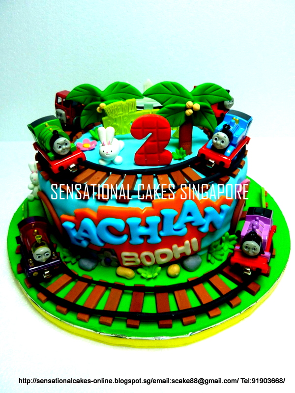 The Sensational Cakes: THOMAS 3D TRAIN CAKE SINGAPORE / 1 TIER