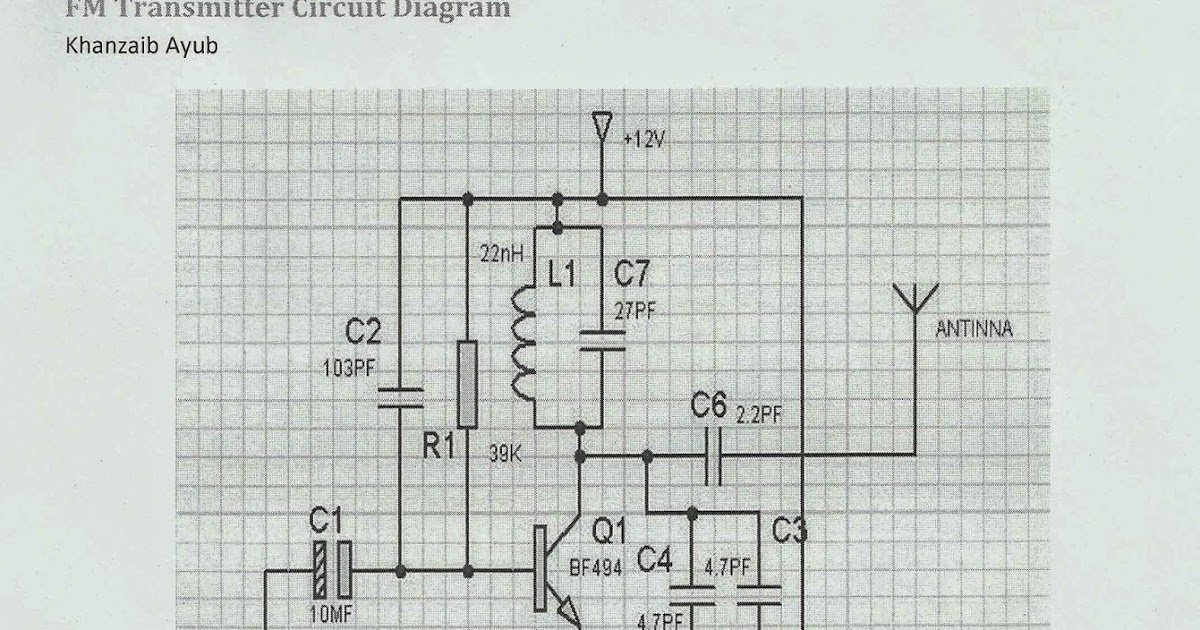 FM Transmitter Circuit Diagram - Gallery Of Electronic Circuit Diagram Free