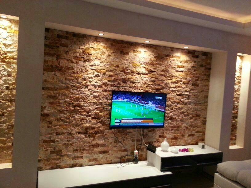 TV ÜNİTELERİNİN KABLOLARINI GİZLEME YÖNTEMİ Patlatma Taş, Mermer