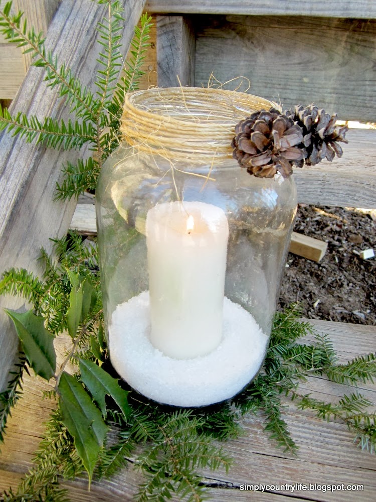 Simply Country Life Old Pickle Jars into Pottery Barn Knockoffs