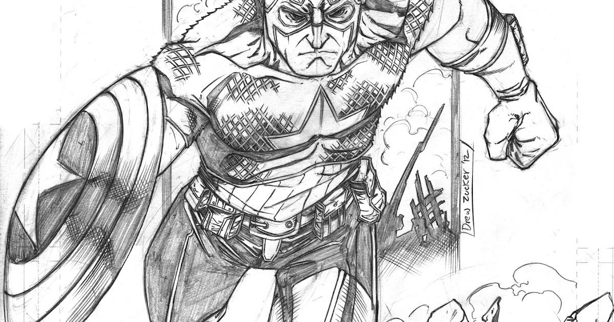 download gambar mewarnai superhero captain america