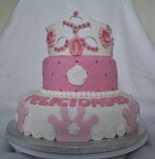 Tartas Málaga - Delizias de Paula : Tarta Cumpleaños Princesa Corona