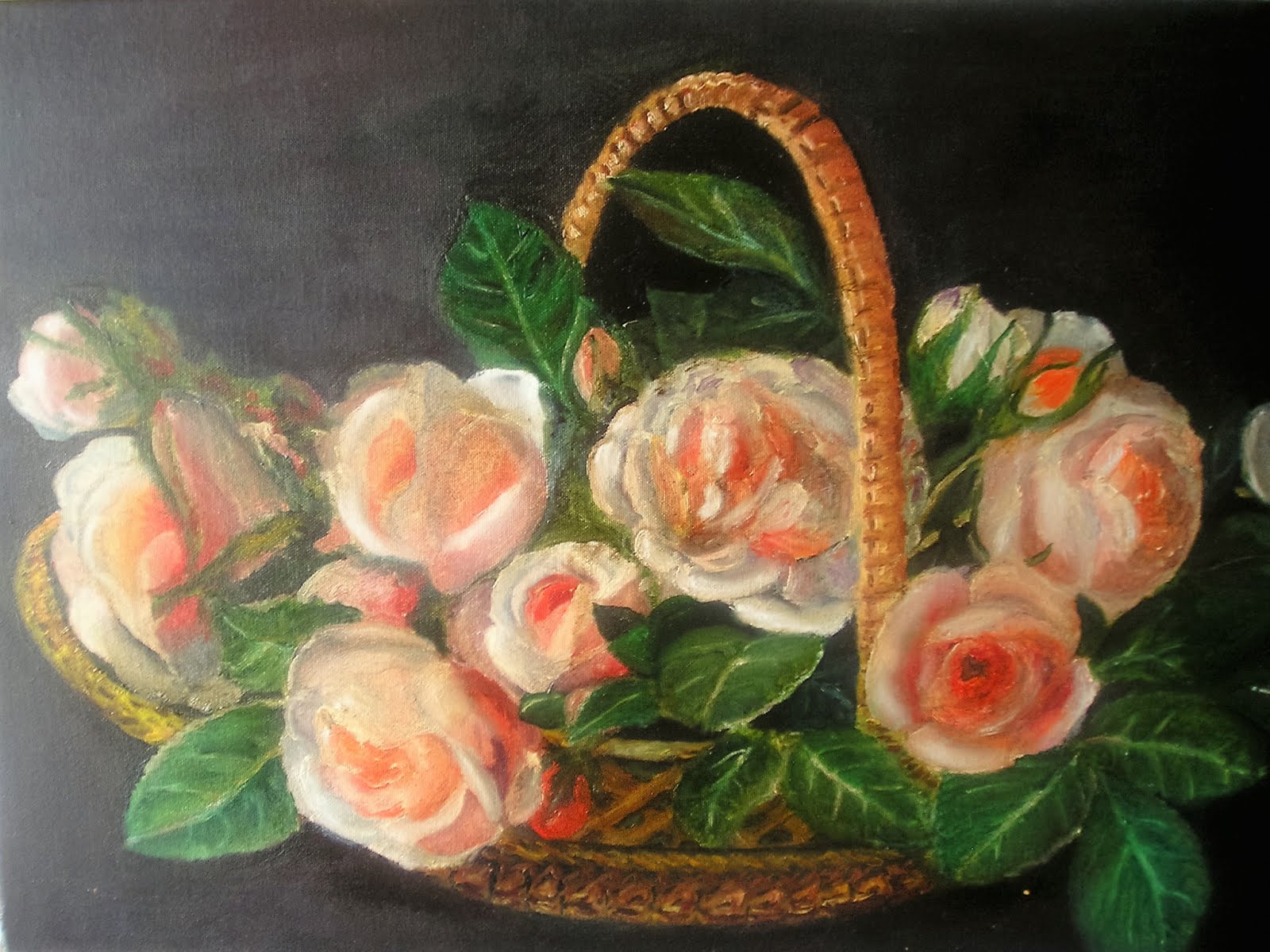 Basket de rosas