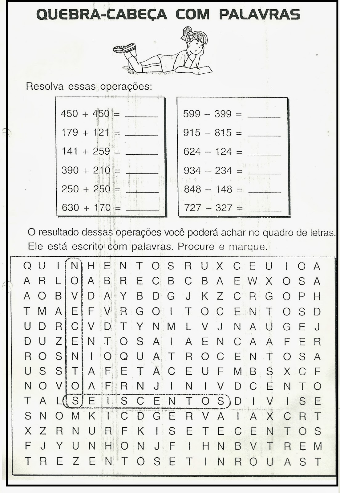 Caça-palavras - Só Matemática