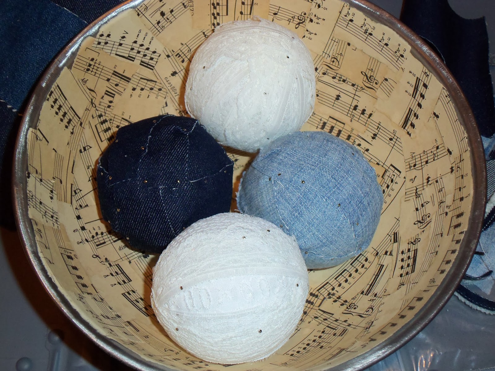 live. love. scrap. Fabric Covered Balls