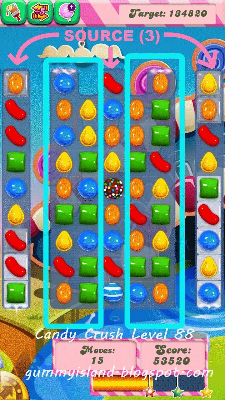 Gummy Island Love Bar Candy Crush Level 88 Guide