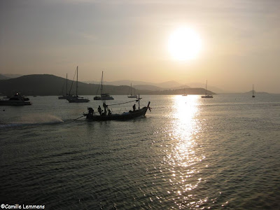 Bang Rak fisherman going out to the ocean