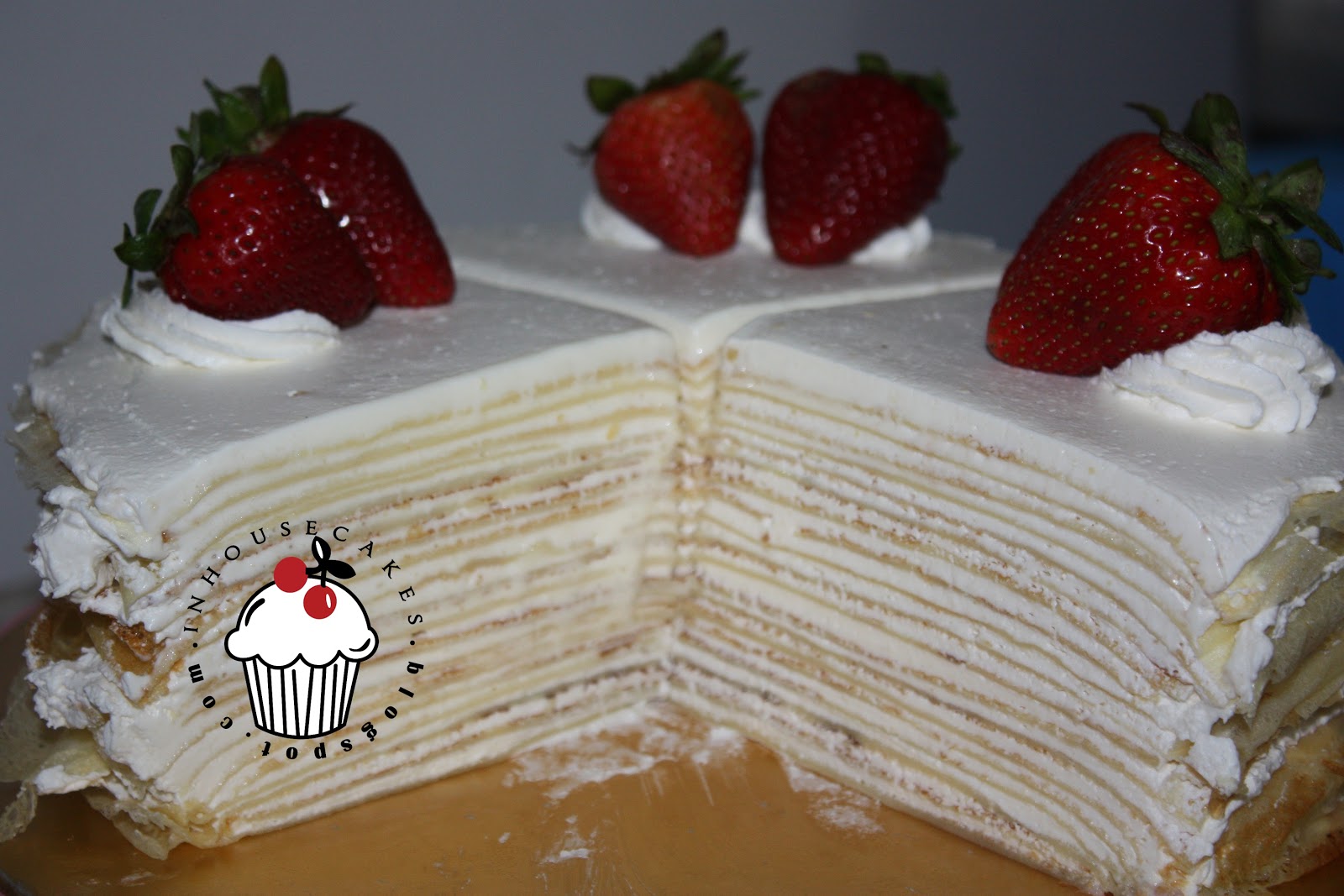 Inhousecakes French Vanilla Mille Crepe