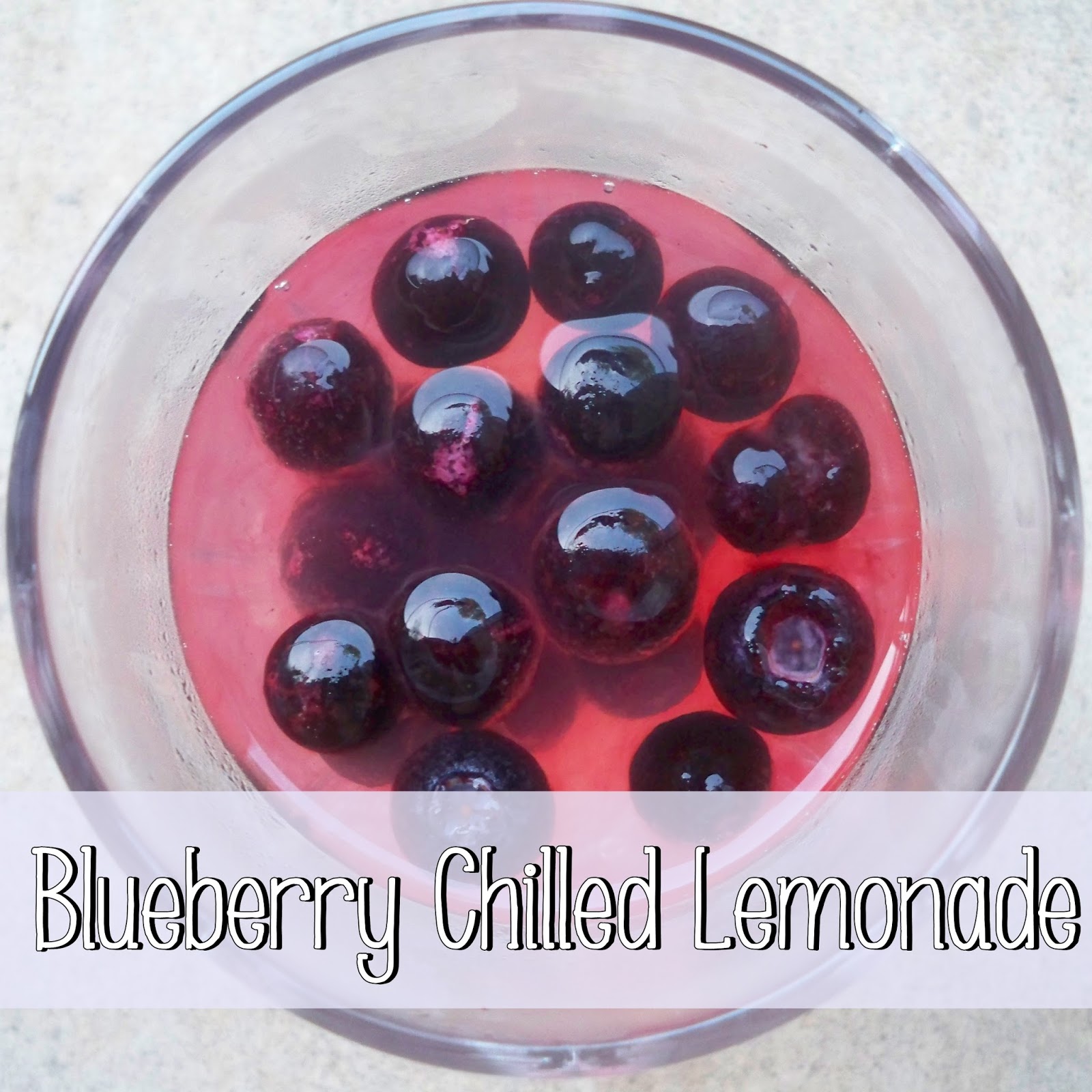Let's Drink Coffee, Darling Frozen Blueberries in Lemonade